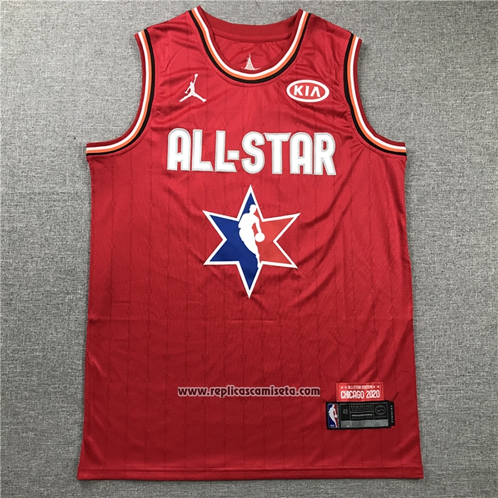 Camiseta All Star 2020 Los Angeles Lakers Lebron James #23 Rojo
